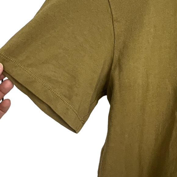 MADEWELL T-Shirt Dress in OLIVE BRANCH Soft Lagenlook Minimalist Preppy Small - Picture 4 of 7